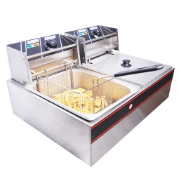 Electric Deep Fryer Factory - Double Tank 8+8L CE Approved