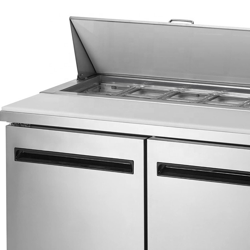 Fruit Showcase Supplier - Commercial Glass Countertop Salad