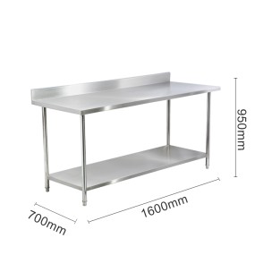 Worktable Manufacturer - Commercial Double Tiers Round Tube