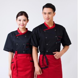 Chef Jacket Manufacturer - Unisex Short Sleeves Double-Breasted