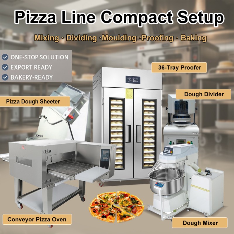 Bakery Equipment Factory - Complete Oven Mixer Pizza Line