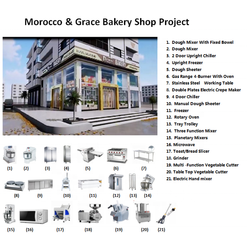 Cake Showcase Manufacturer - 4 Layers Glass Display Counter