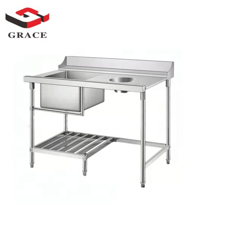 Stainless Steel Sink Factory - Grace Single Sink Work Table