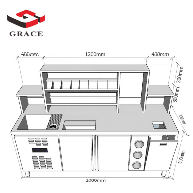 Coffee Shop Equipment Manufacturer - Customized Beverage Counter