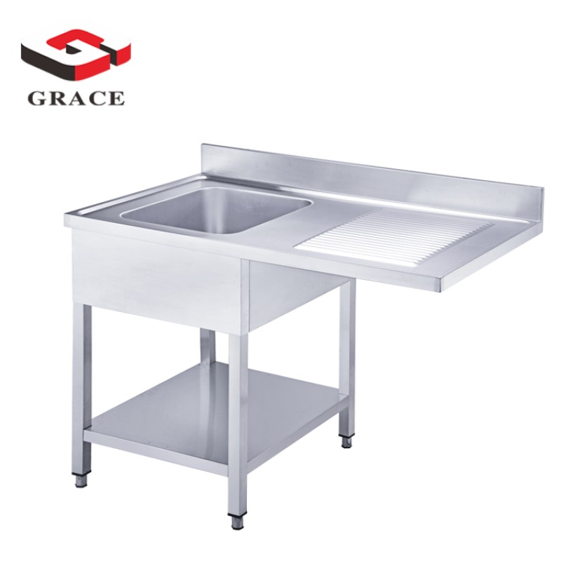 Kitchen Sink Supplier - Commercial Double Sink with Cupboards