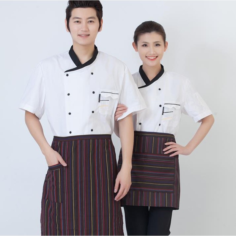 Chef Jacket Manufacturer - Unisex Short Sleeves Double-Breasted