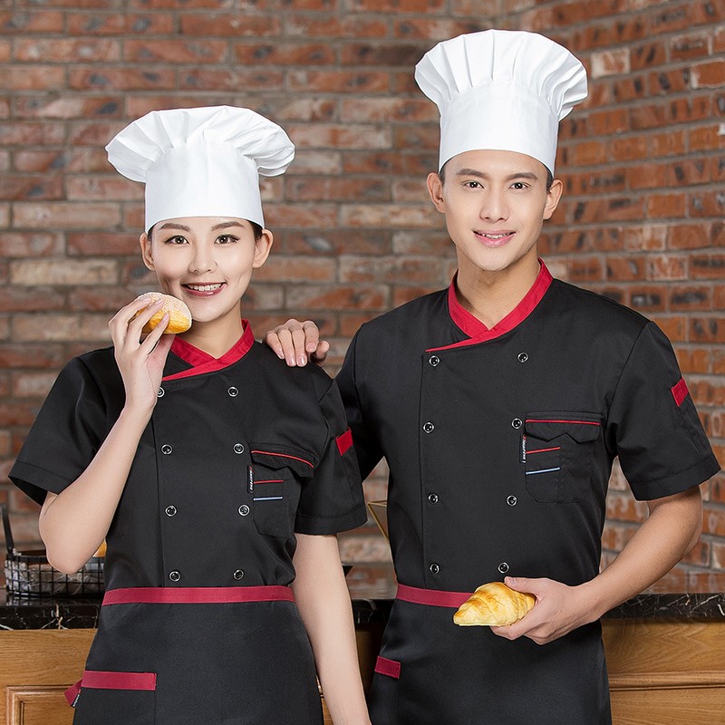 Chef Jacket Manufacturer - Unisex Short Sleeves Double-Breasted
