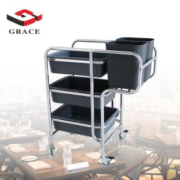 Dish Trolley Supplier - Restaurant Stainless Steel Collecting