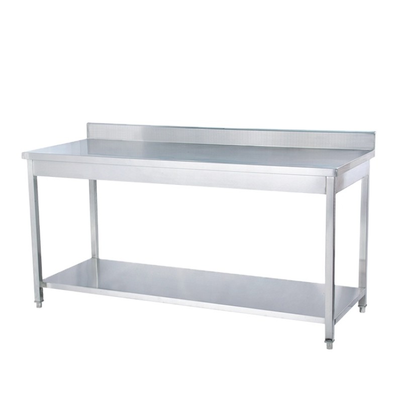 Stainless Steel Table Factory - Commercial Double Tiers Square