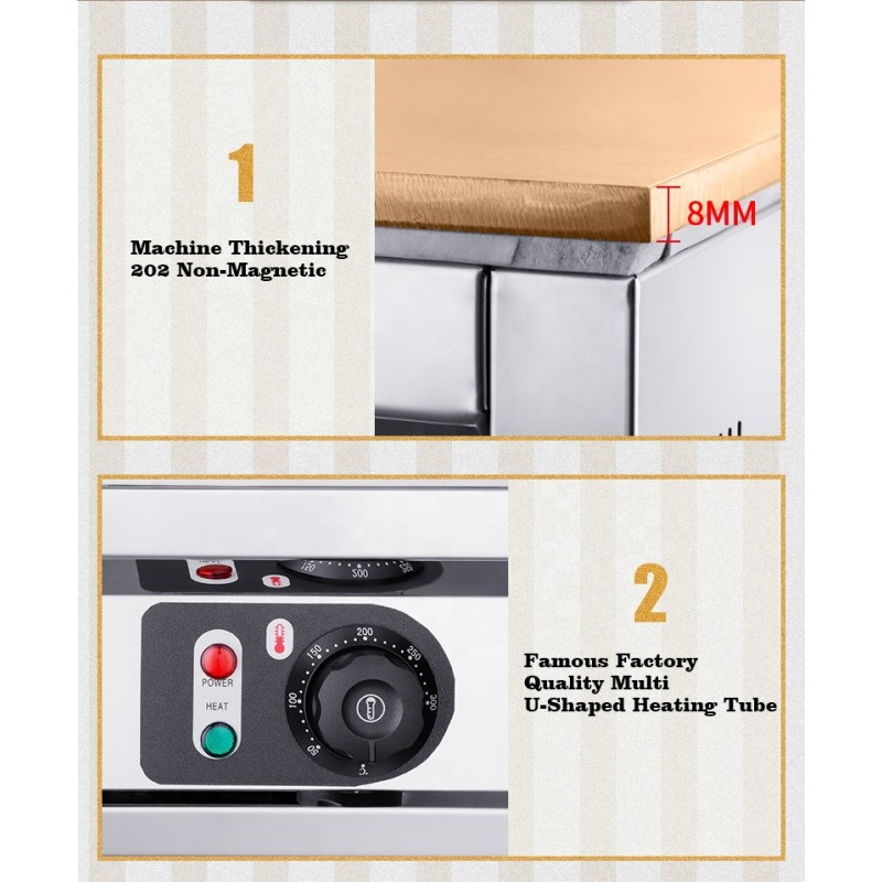 Pancake Machine Supplier - 220V Electric Full Copper Surface