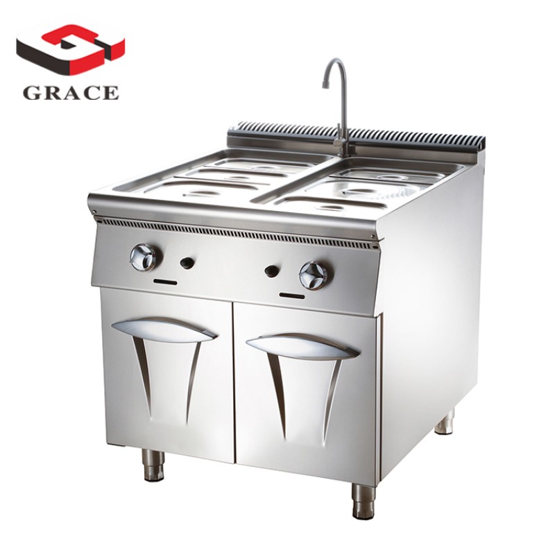 Pasta Cooker Factory - Electric Gas Restaurant with Cabinet