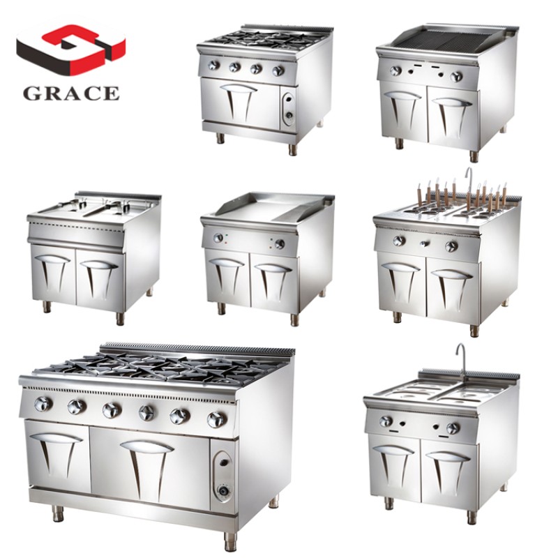 Pasta Cooker Factory - Electric Gas Restaurant with Cabinet
