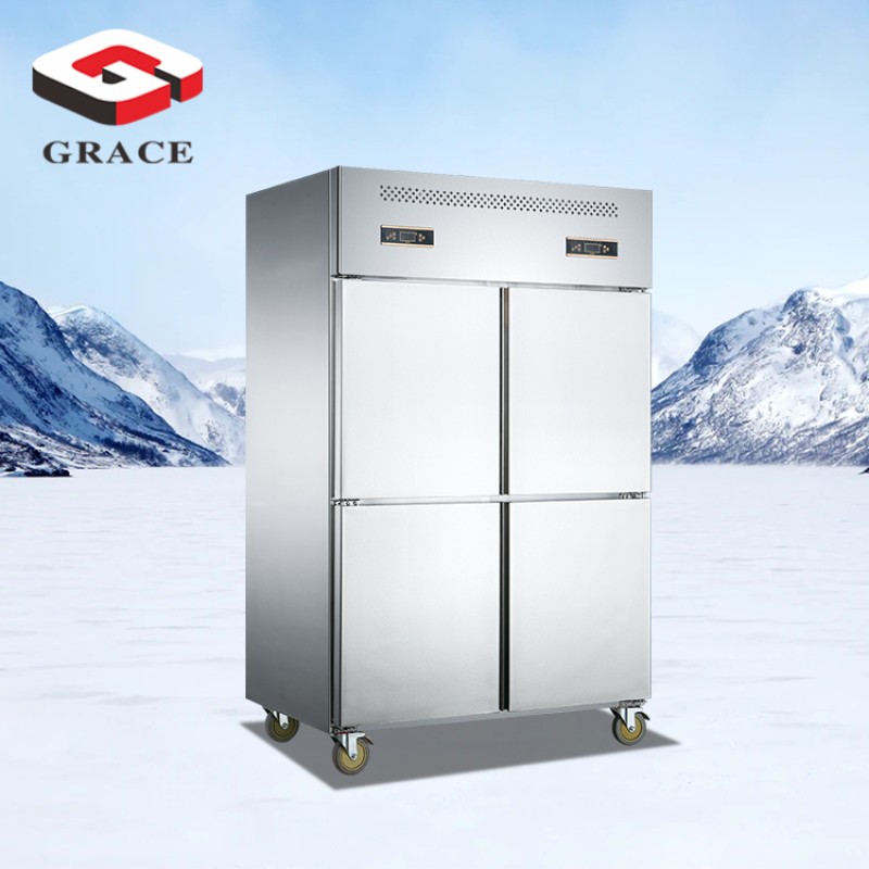 Upright Freezer Manufacturer - 4-Door Stainless Steel Chiller