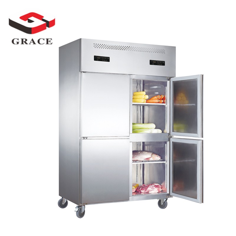Upright Freezer Manufacturer - 4-Door Stainless Steel Chiller