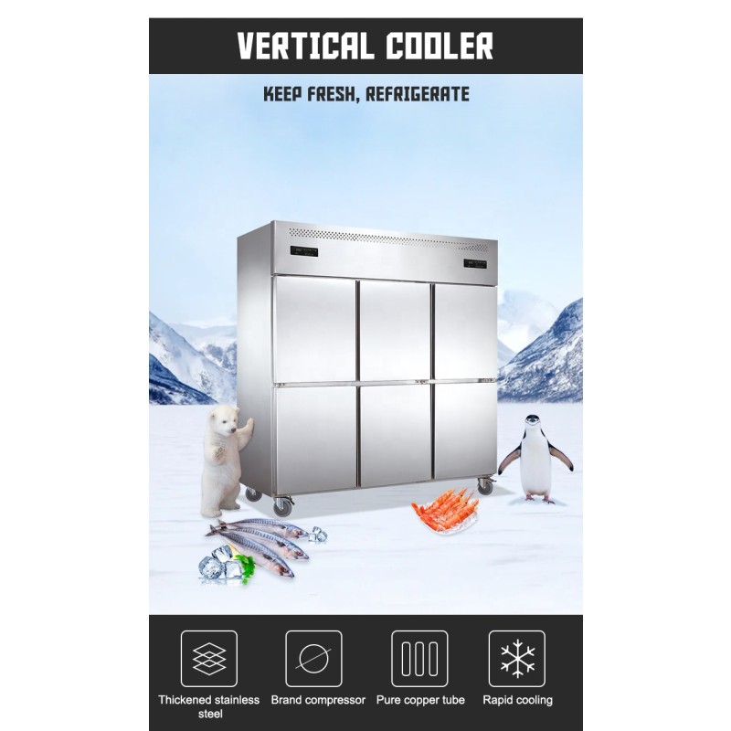 Restaurant Freezer Manufacturer - Stainless Steel 6 Swing Door