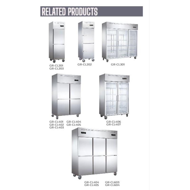 Upright Freezer Factory - Industrial 1200L 2-Door Glass