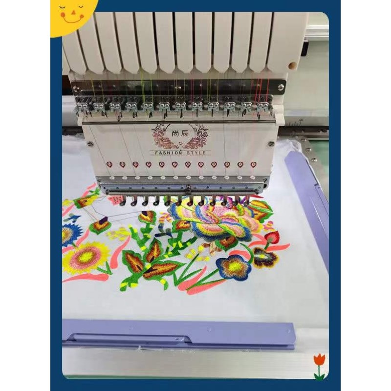 Flat Embroidery Machine Factory - High Speed 24 Head Japan Servo