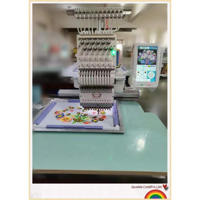 Flat Embroidery Machine Factory - High Speed 24 Head Japan Servo