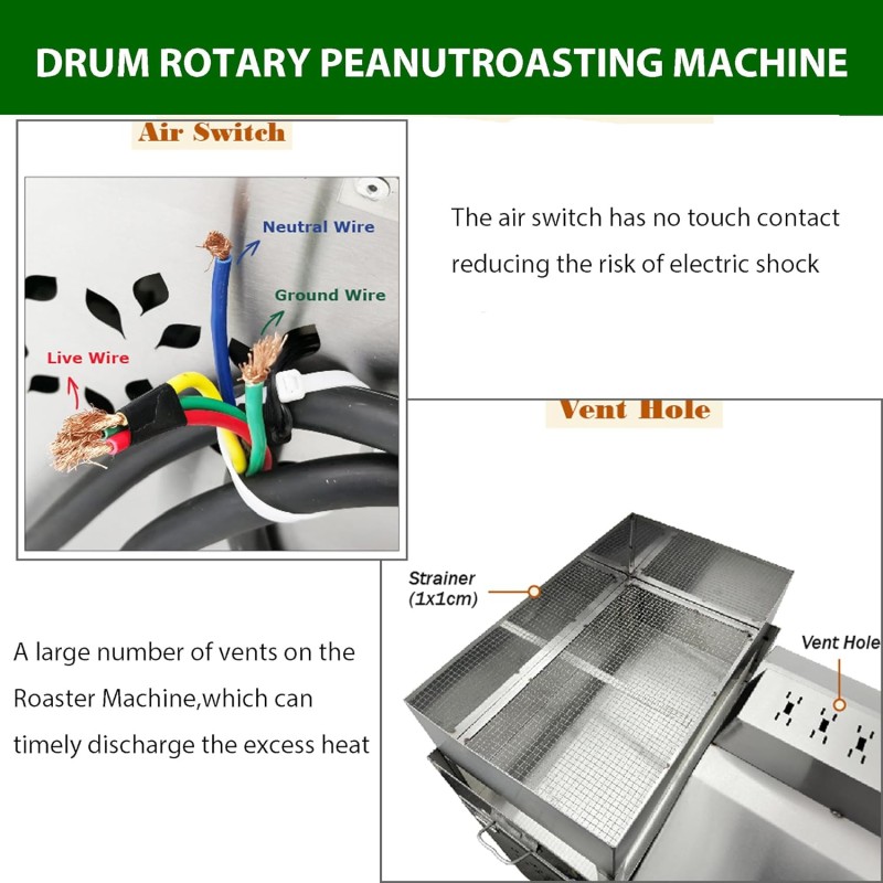 Seed Roasting Machine Manufacturer - High Capacity Automatic Gas