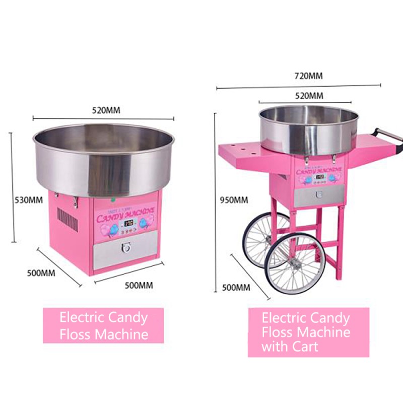 Cotton Candy Machine Supplier - Electric With Cart