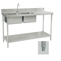 Kitchen Sink Manufacturer - Double Bowl With Drainboard