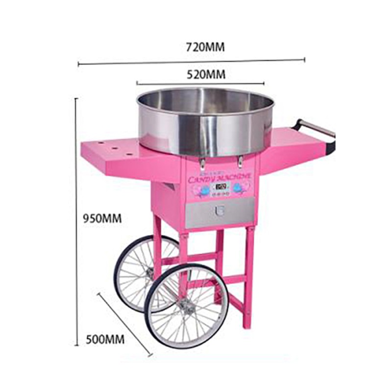 Cotton Candy Machine Supplier - Electric With Cart