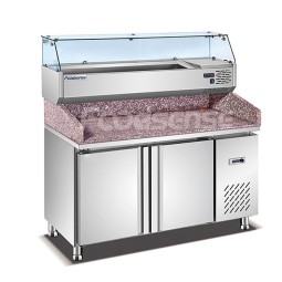 Pizza Worktable Supplier - Glass Cover Container Display