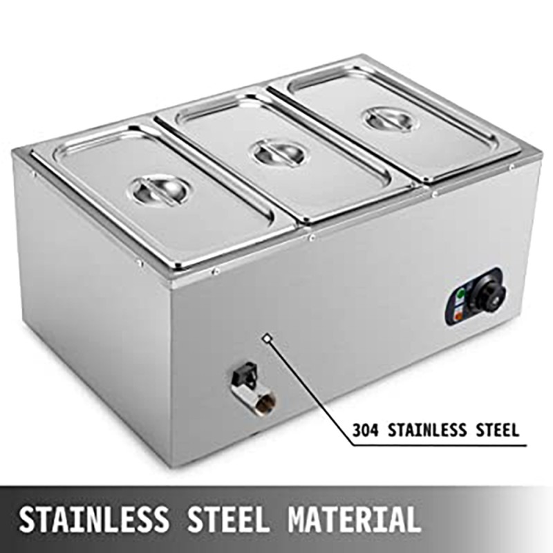 Bain Marie Manufacturer - 6 Pan Electric Stainless