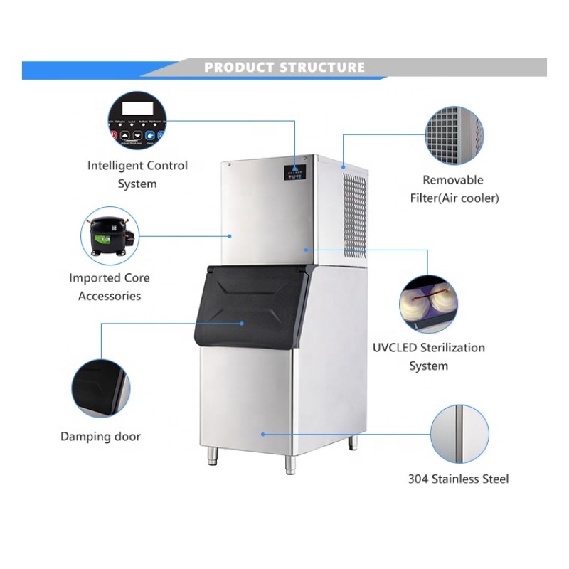 Automatic Ice Machine Manufacturer - 350kg/24h Multifunction Electric