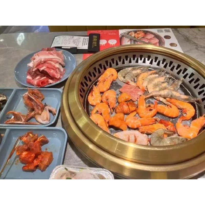 Indoor Electric Grill Supplier - Korean Desktop Round Commercial