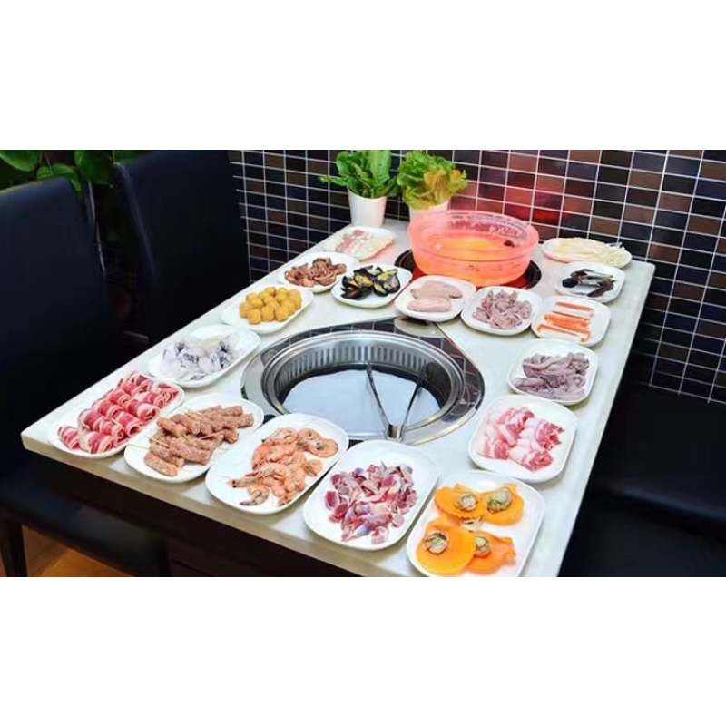 Korean BBQ Oven Supplier - 1500W Restaurant Table Top Square
