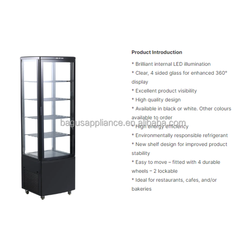 Drink Showcase Supplier - 235L Factory Direct Glass Door