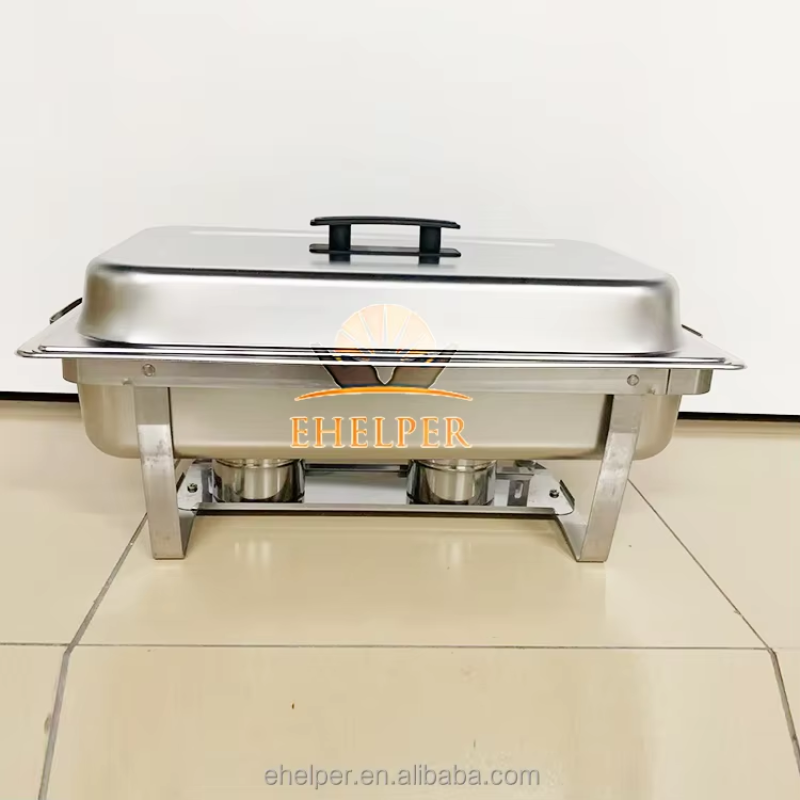 Chafing Dish Supplier - 9L 11L Rectangle Gold Stainless