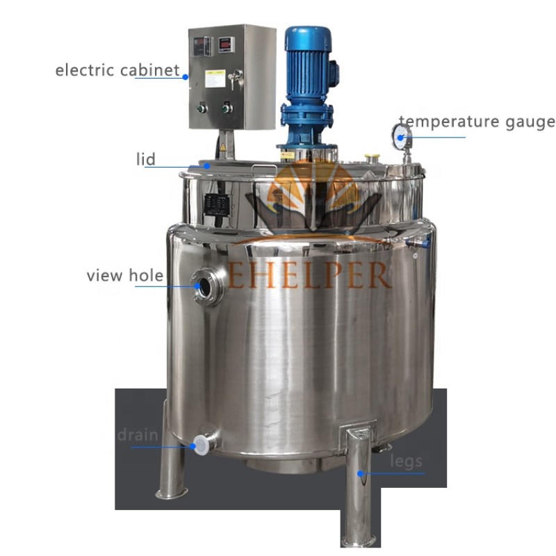 Emulsion Tank Factory - SUS 304 Double Stirred Heater