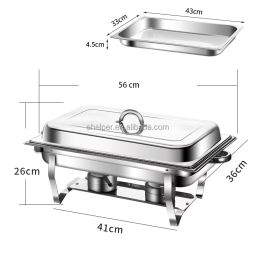 Chafing Dish Manufacturer - Rectangle Stainless Steel 9L