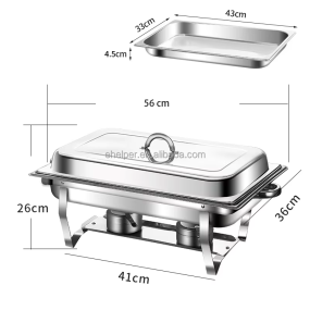 Chafing Dish Manufacturer - Rectangle Stainless Steel 9L