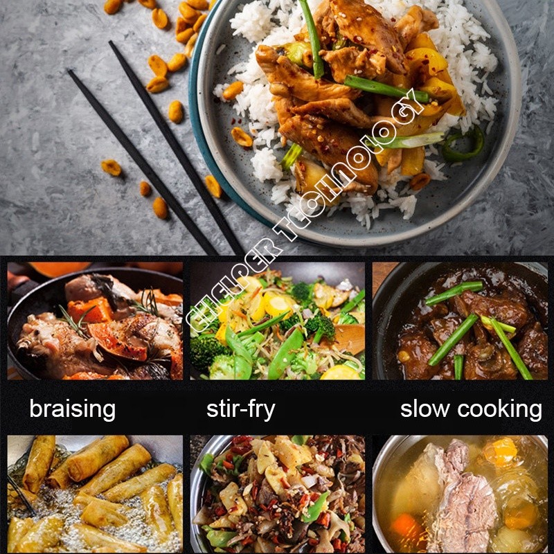 Intelligent Wok Manufacturer - Timer 2.5KG/batch Cooking