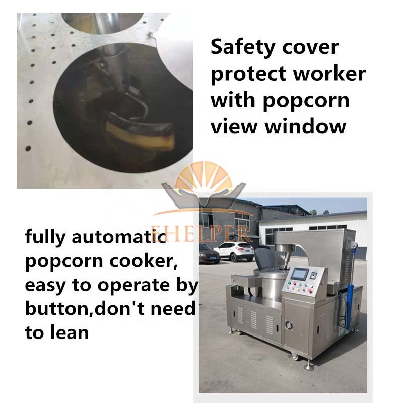 Automatic Popcorn Machine Factory - Gas Operated Snack Production