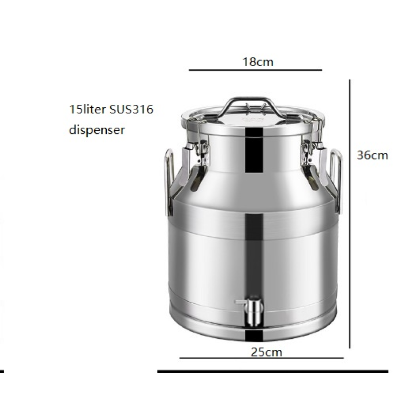 Milk Storage Bottle Supplier - 10-Liter Stainless Steel Dispenser