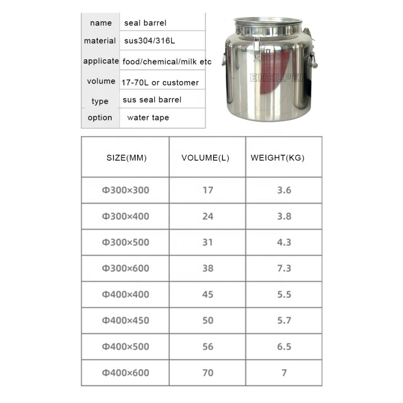 Sealed Bucket Factory - 18L Stainless Steel Home Brewing