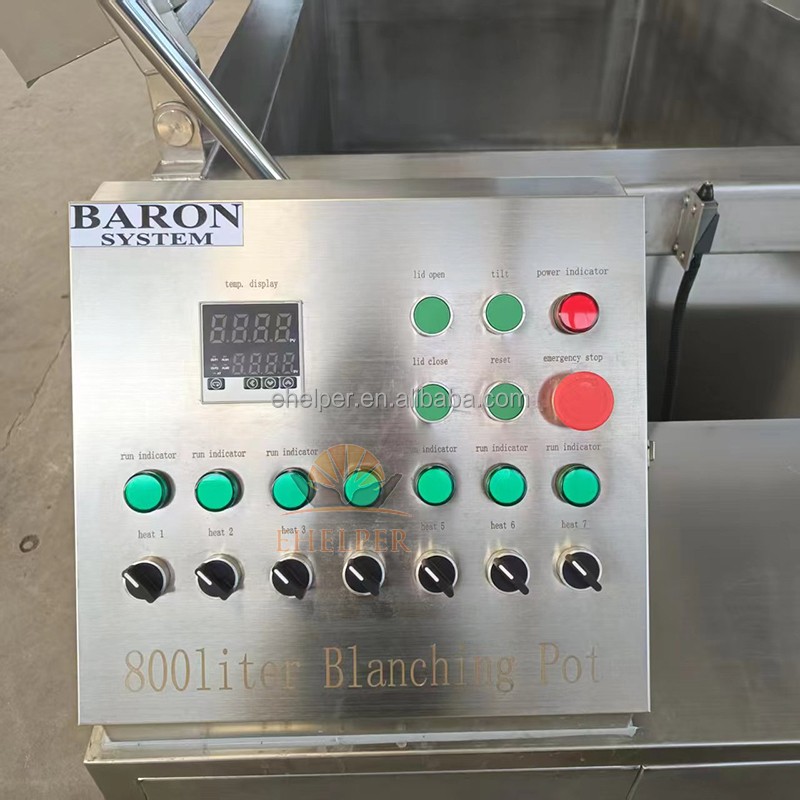 Vegetable Blanching Machine Factory - Industrial 500L Dairy Equipment