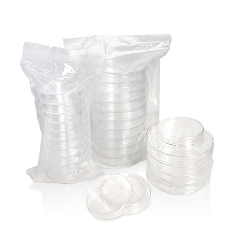 Sterile 90mm Disposable Petri Dishes Round Glass and Plastic Polypropylene for Laboratory Use