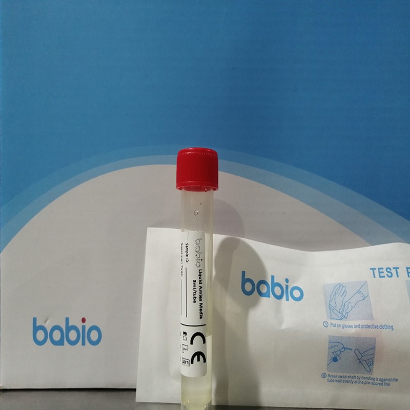 Disposable Amies Collection Tube with Swab - Bacterial/Viral Specimen Transport for Lab Diagnosis