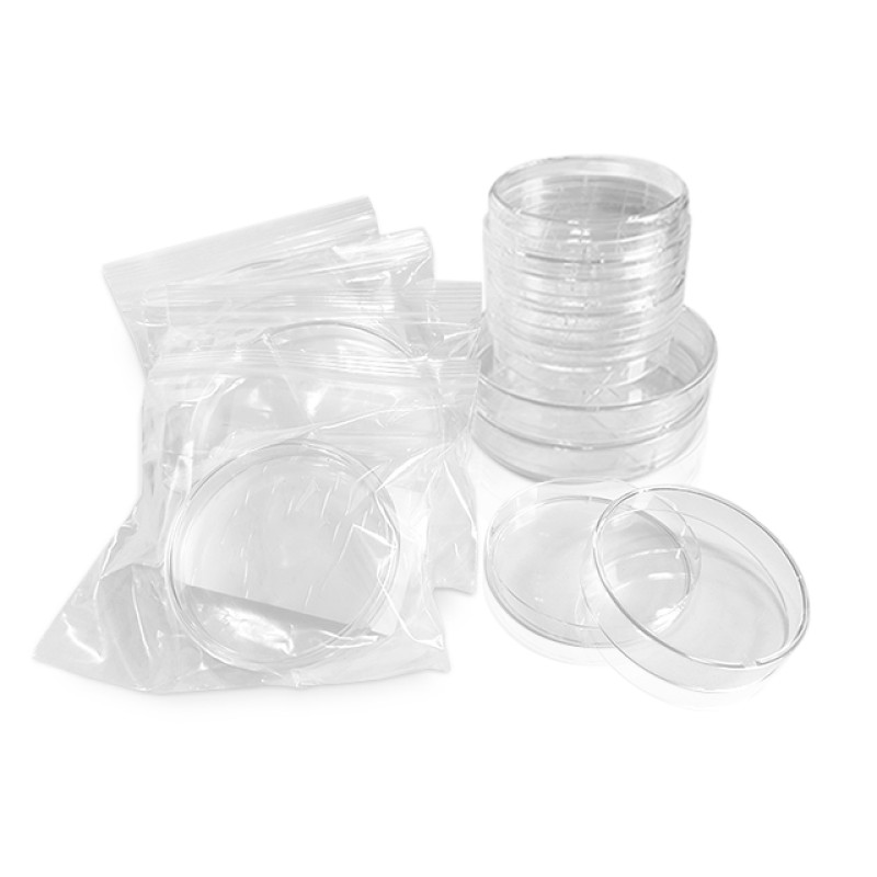 Sterile 90mm Disposable Petri Dishes Round Glass and Plastic Polypropylene for Laboratory Use