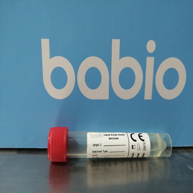 Disposable Medical Sterile Nasal Swab Plastic Nylon Material Alcohol Pad Swab-Amies Stuart Cary-Blair Type with Transport Medium