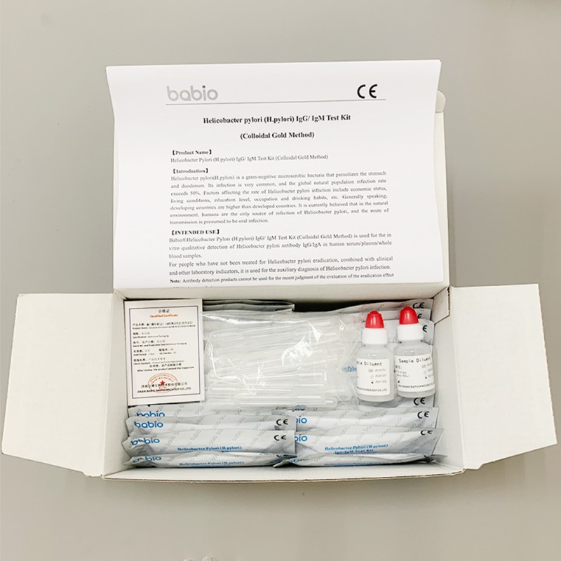 Medical Detection Colloidal Gold Method  HP Helicobacter Pylori (H.pylori) IgG/IgM  Test Kit