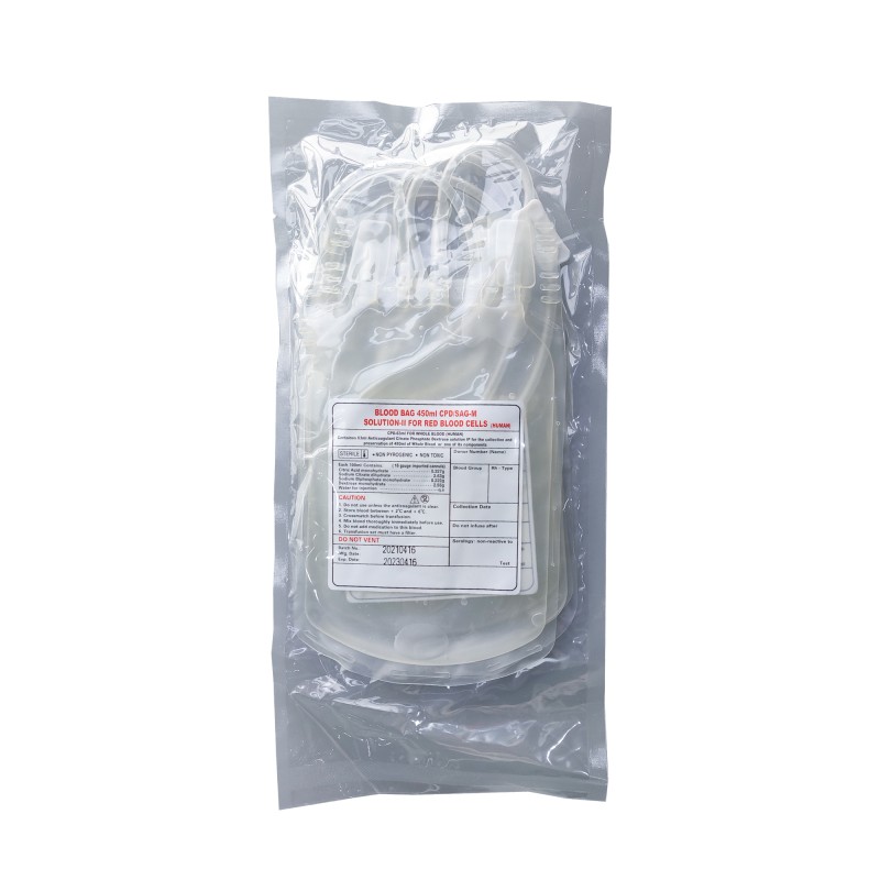 Ultraviolet Light Disinfecting Double Blood Bag Refrigerated Centrifuge Medical Blood Transport Bags with Production Machine