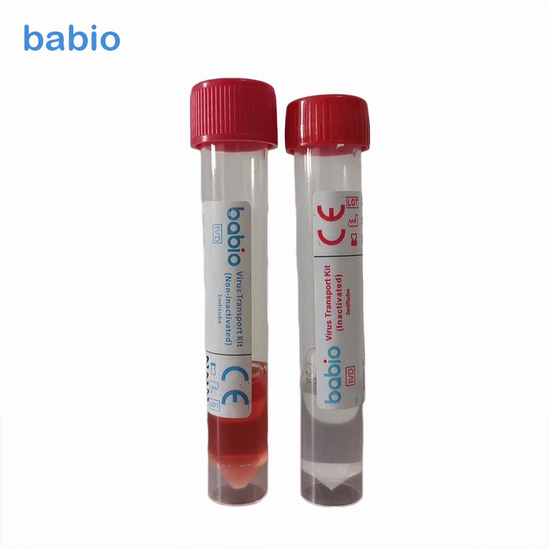 PP Material Lastic Tube for Virus Transport Medium Swab and Viral Transport Medium Set