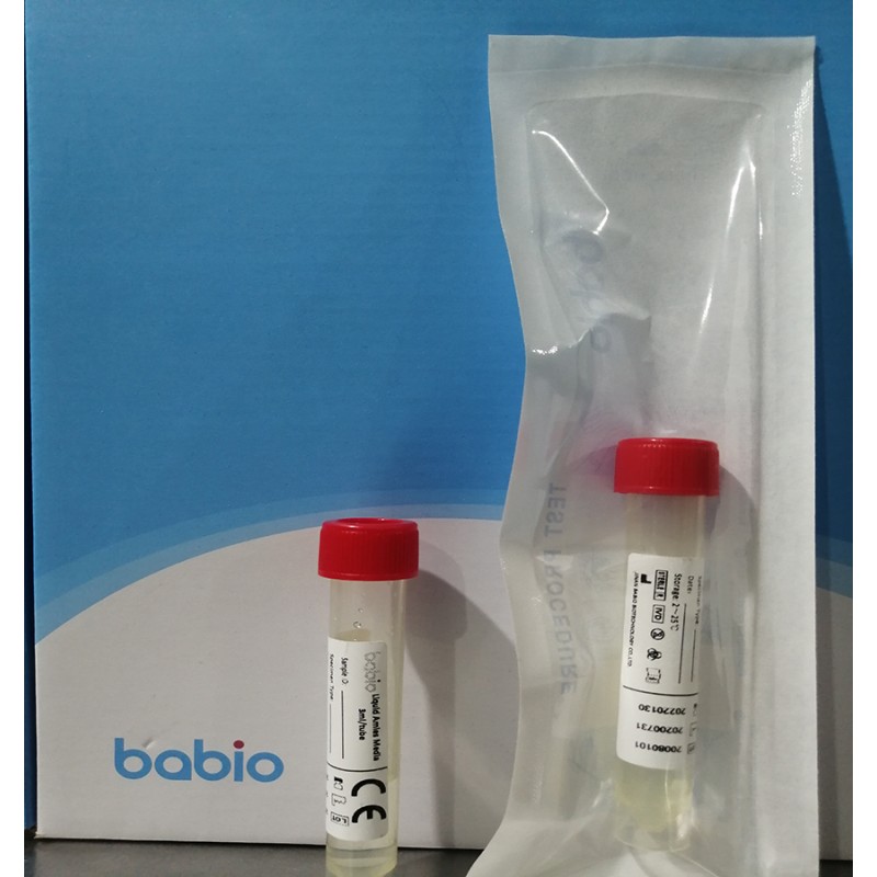Disposable Amies Collection Tube with Swab - Bacterial/Viral Specimen Transport for Lab Diagnosis