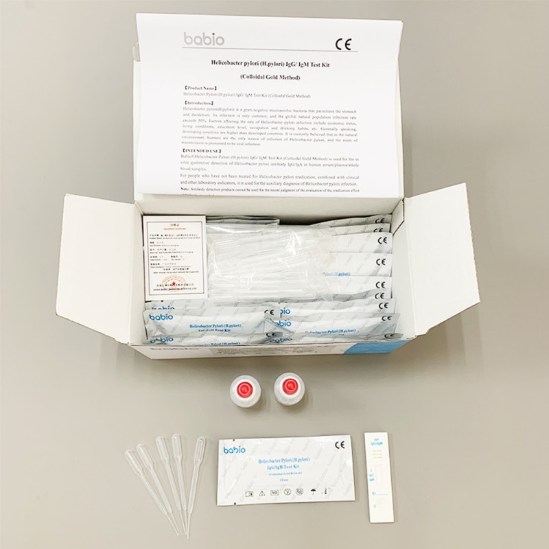 Medical Detection Colloidal Gold Method  HP Helicobacter Pylori (H.pylori) IgG/IgM  Test Kit